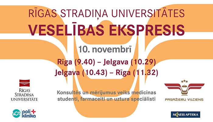 10. novembrī uz Jelgavu dosies Veselības ekspresis