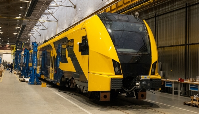 The first new electric train for Latvia is presented